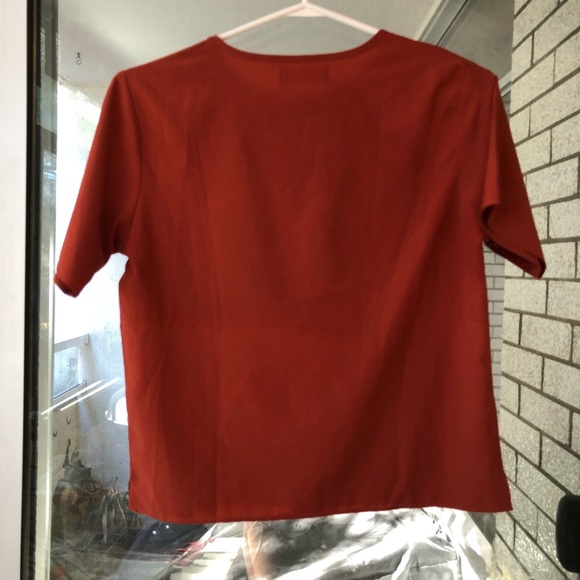 Oak + Fort boxy orange top // xs - Picture 2 of 4